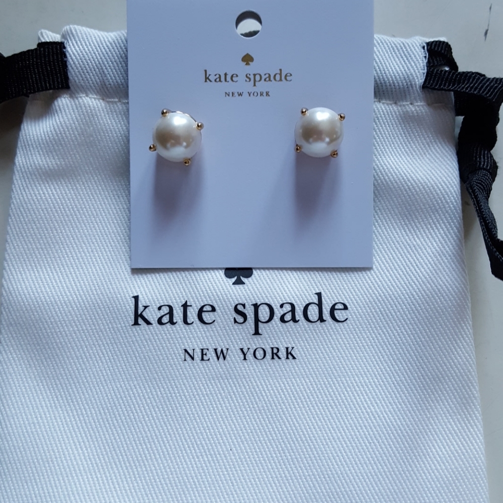 Kate Spade earrings (cream)